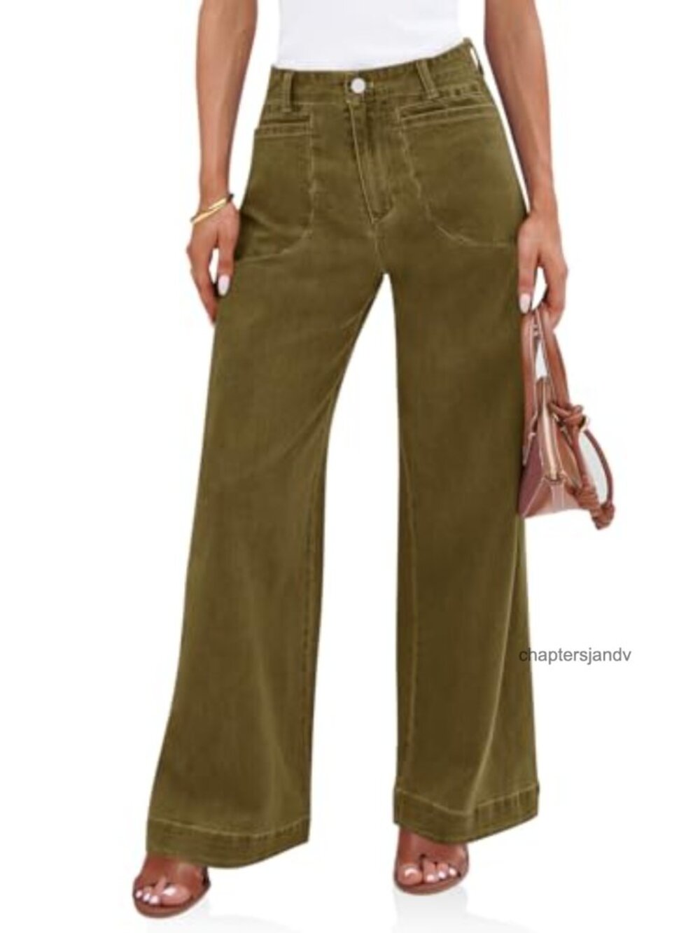 High Waisted Wide Leg Baggy Stretch Denim Jeans